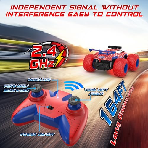 EpochAir 1:18 Remote Control Car - 20km/h 2.4GHz All Terrain Off-Road Monster Truck with Bodylights&Headlights &Headlamps, Rechargeable Toy Car Gift for 3 4 5 6 7 8 9 10-12 Year Old Boys Girls Kids | All Terrain Off-Road Monster Truck with Bodylights&Head
