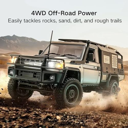 RC Rock Crawler, 2-Speed All Terrain RTR Hobby Car for Adult(Gray) - color: Silver