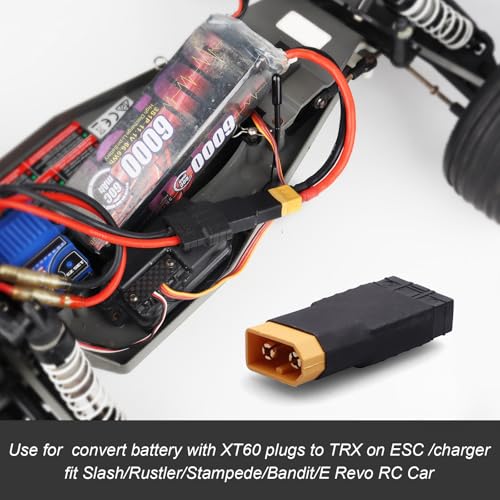 Hobbypark RC Battery/Charger Adapter Connector for Traxxas TRX to XT60 Plugs fit Slash/Rustler/Stampede/Bandit/E Revo RC Cars