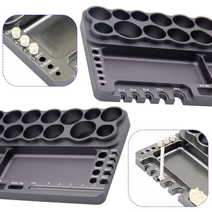 ShareGoo Alumium RC Car Tools Storage Rack Screwdriver Holder Organizers Stand Holder for RC Car Truck Quadcopters