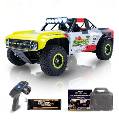 FCXㅤ FMS 1/18 Ford Bronco U4 S Brushless RC Truck, Hobby RC Crawler with Remote Controlled Lighting, Cooling System 4WD Drivetrain RC Crawler for Adults, Brushless (RTR 2024) - color: Rtr 2024