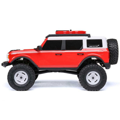 Axial 1/24 SCX24 F Bronco 4X4 RTR Brushed Rock Crawler (Battery & Charger Included) - Remote Control Car, RC Cars, RC Rock Crawler 4WD RTR 1/24 Scale for Adult (Red (AXI00006V2T6)) - color: Red (Axi00006v2t6)