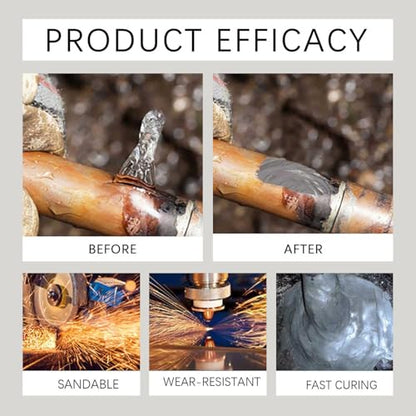 Strong Foundry Glue, High Temperature Resistant Casting Repair, Metal Repair Glue, Premium Liquid Welding Filler for Metal Defects and Repairs (2Kit) - color: 2Kit
