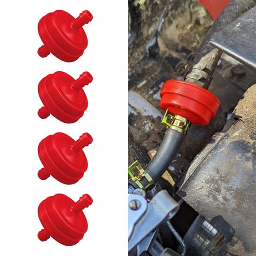 4PCS Lawn Mower 1/4 Inch ID Inline Gas Fuel Filter, Small Engine Fuel Filter, Gas Engine Filters Car Accessories Fit for Toro 42-5240 56-6360 John Deere AM107314, Replace OEM#298090 (4PCS) - color: 4PCS