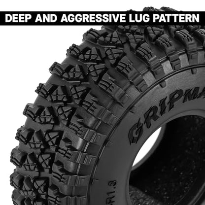 INJORA S4 1.3" 68 * 24mm Tires for TRX4M SCX24 1/18 1/24 RC Crawlers(T1350)