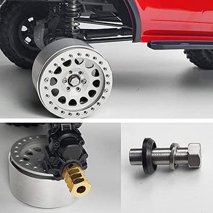Brass Wheels Spacers +15mm Extension Wheel Hubs Hex for TRX4 1/10 RC Crawler Truck Car