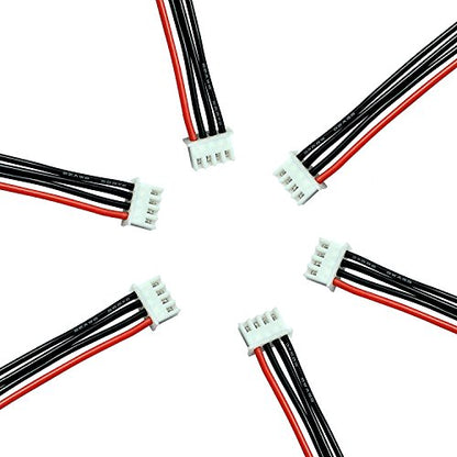 FLY RC 10pcs JST-XH 3S LiPo Balance Plug Extension Cable Battery Charger Connector 22AWG for RC Drone Rechargeable Lipo - style: 10pcs 3s