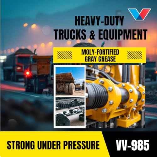 Moly Gray Full Synthetic Grease – 14.1 OZ Cartridge | Extreme Pressure Lubricant for Bearings, Suspension, and Chassis