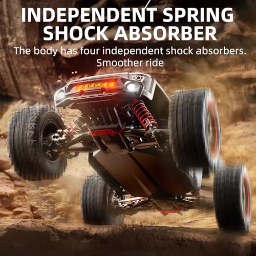 X-Verse SG316 MAX Fast RC Cars for Adults Max 50 mph, 1/16 Brushless Motor Off Road Remote Control Truck, 4WD High Speed Drift RC Car, All Terrain RC Truggy (3 Battery) - color: Sg316max Gray