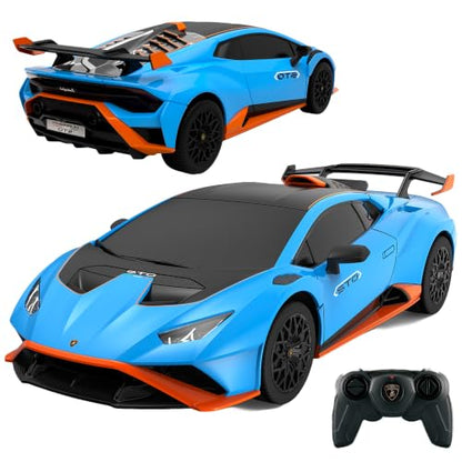 BEZGAR 1:24 Official Licensed Lamborghini Huracan STO Remote Control Car | Official Lamborghini Toy Car replica,2.4G stable signal,rubber racing tires,ideal gift toy for boys ages 4-7, 8-12 and adults - color: Lambo-1:24 Lambo Huracan Sto