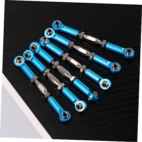 6pcs Machined Rc Car Rod Linkage for Turnbuckle Rod Upgrade Fit Redcat Racing Hpi Vehicles - color: Blue