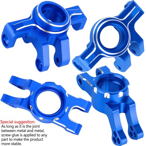 RC Upgrades Parts for 1/16 Mojave Grom 223S DSC 4X4 RTR,1/16 Mojave Grom 4X4 RTR,Front Steering Block Knuckles&Rear Hubs&C-Hubs Caster Blocks Hops Up,Replace ARA330841,Navy Blue - color: Navy Blue(upgrades Part)