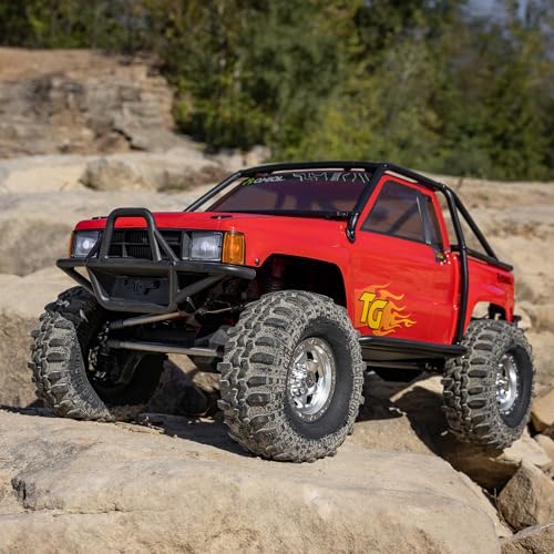 Axial SCX10 III 1987 Toyota SR5 4X4 RC Truck 1/10, RTR, Red | Brushed Rock Crawler, AXI-2062T2, Lipo Battery and Charger Not Included - color: Red