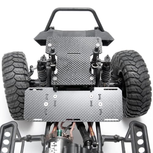 SCX10 Battery Tray,Carbon Fiber Battery Tray Front Mounted Low Center of Gravity for 1/10 RC Crawler Car Axial SCX10 II 90046 90047 Upgrade Parts
