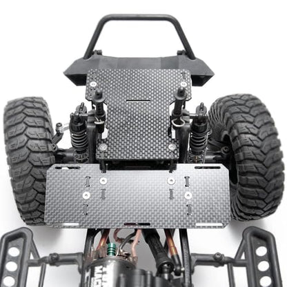 SCX10 Battery Tray,Carbon Fiber Battery Tray Front Mounted Low Center of Gravity for 1/10 RC Crawler Car Axial SCX10 II 90046 90047 Upgrade Parts