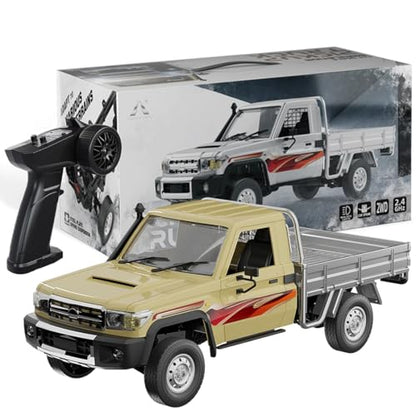 RC Rock Crawler Model, 2.4GHz All-Terrain 15KM/H Remote Control Pickup Car with LED Lights, 1:14 Scale Off-Road Truck for Adults - color: Sg-1406 Receiver Yellow