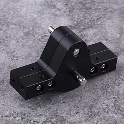 Metal Transfer Case for RC Crawlers, RC Gearbox Easy Install Anti-Rust Black for Axial SCX10, D90, D110 (1/10 Scale)