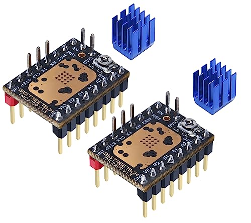 BIGTREETECH TMC2209 V1.3 UART Stepper Motor Driver 2.8A Peak Stepstick Silent Driver for Manta M8P, Octopus V1.1, Octopus Pro, SKR 3, SKR V1.4 Turbo, SKR Pro V1.2 3D Printer Control Board (2 PCS) - style: TMC2209 V1.3*2