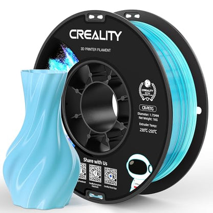 Official CREALITY PETG 3D Printer Filament 1.75mm 1KG BluewhiteGradient | High Precision Strong Toughness, Odorless Better Flow Moistureproof 3D Printing Ender Filament - color: Petg-1kg Blue White Gradient, size: 1.75 mm