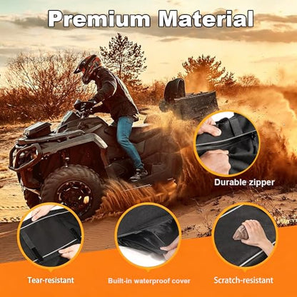 ATV Rear Rack Bag for KTM RC 8 2010-2015, Heavy Duty ATV Rear Rack Storage Bag, ATV Cargo Bag with Large Capacity, Water Resistant Gear Storage for Off Road Travel