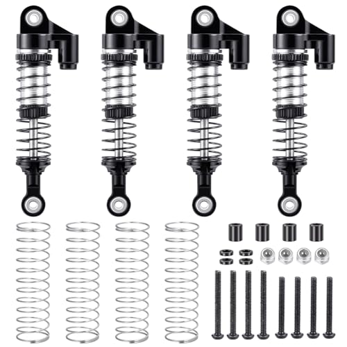 53mm RC Shocks Front & Rear Shock Absorber, #A Black | Upgrade Parts, For Redcat 1/18 Ascent-18, Rock Crawler Car - color: #A Black