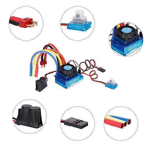 GoolRC 3650 4370KV 4P Sensorless Brushless Motor 45A Brushless ESC?Electric Speed Controller? 1/10 RC Off-Road Car