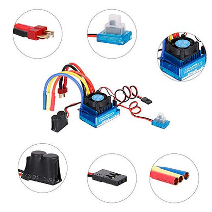 GoolRC 3650 4370KV 4P Sensorless Brushless Motor 45A Brushless ESC?Electric Speed Controller? 1/10 RC Off-Road Car