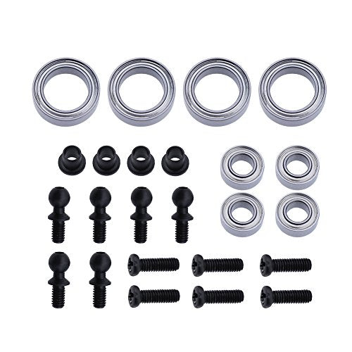 Hobbypark Front & Rear Aluminum Steering Knuckles Hub Base C Carrier Upgrade Kit for 1/18 Wltoys A959 A959B A969 A979 K929 A959-B A969-B A979-B RC Car