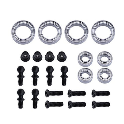 Hobbypark Front & Rear Aluminum Steering Knuckles Hub Base C Carrier Upgrade Kit for 1/18 Wltoys A959 A959B A969 A979 K929 A959-B A969-B A979-B RC Car