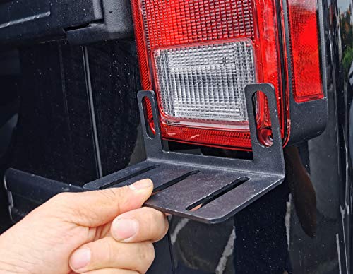 iJDMTOY Below Taillamp Mount Mini SR LED Light Bar Kit Compatible with Jeep 2007-17 Wrangler JK, Includes 30W LED Lightbar, Tail Light Moun Brackets & On/Off Switch Wiring Kit