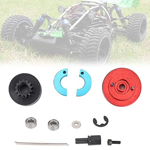 RC Nitro Engine Clutch Set 13T Speed Variator Bell Springs Metalmaterial Blue Red 1:10 Car Buggy Truck Short Course Crawler (Red)