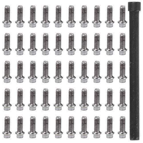VGEBY RC Car Screw 50Pcs RC Car Wheel Rims Hub Screws Stainless Steel Screws for 1/10 RC Crawler Car - size: M2