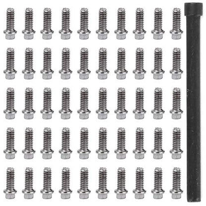 VGEBY RC Car Screw 50Pcs RC Car Wheel Rims Hub Screws Stainless Steel Screws for 1/10 RC Crawler Car - size: M2