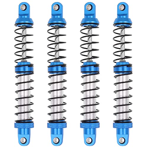 4Pcs Metal Shock Absorbers Oil Damper Adjustable RC Crawler Shock RC Damper Springs Compatible With 1/10 Axial SCX10 II 90046 Traxxas TRX4 RC4WD D90 TRX6 Redcat Gen 8 RC Crawler Car(100MM) - size: 100MM
