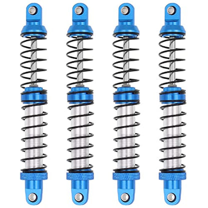 4Pcs Metal Shock Absorbers Oil Damper Adjustable RC Crawler Shock RC Damper Springs Compatible With 1/10 Axial SCX10 II 90046 Traxxas TRX4 RC4WD D90 TRX6 Redcat Gen 8 RC Crawler Car(100MM) - size: 100MM