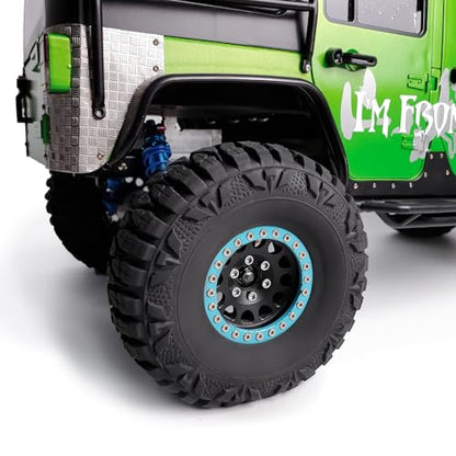 4PCS 1.9inch 112mm RC Rubber Wheel Tires with Foam Insert for 1/10 RC Crawler Car SCX10,TRX4,SCX10-II,Redcat Gen8 Gen7