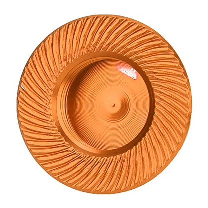 Tbest RC Hub Nut, 17mm 4Pcs Aluminium Alloy Hub Nut Wheel Accessory for 1/8 RC Car Model(Orange) Car Model Accessory Replacement Parts