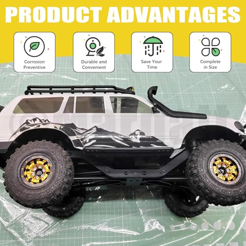 294Pcs M1.4 RC Screw Kit, 4mm-12mm 304 Stainless Steel RC Screws Bolts Nuts and Repair Tool Set Hardware Fasteners for RC Crawler Truck