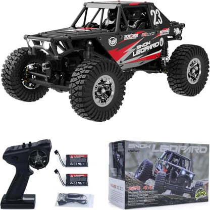 1/24 RC Crawler Car UDI RC UCX2405PRO 4wd Mini Climb Racing Brushless Motor 4 Wheel Steering 3 Speed Transmission RTR Toy (Black) - color: Black
