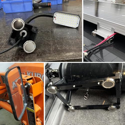 MUTUACTOR 2PCS Super Powerful Neodymium Cup Magnet with 1/4''-20 Male Threaded Stud,Φ1.26 115lb Vertical Pull-Force Non-Shattering Magnet Base with Nut and Washer for Lighting, Camera and DIY Bracket - style: 115 lbs 1/4-20" Male L 2pcs