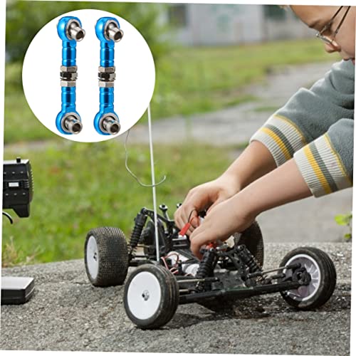 Zerodeko 2Pcs Adjustable Linkage Steering Rod for Rc Cars Trucks Lightweight Replacement for Old Servo Links Rc Enthusiasts