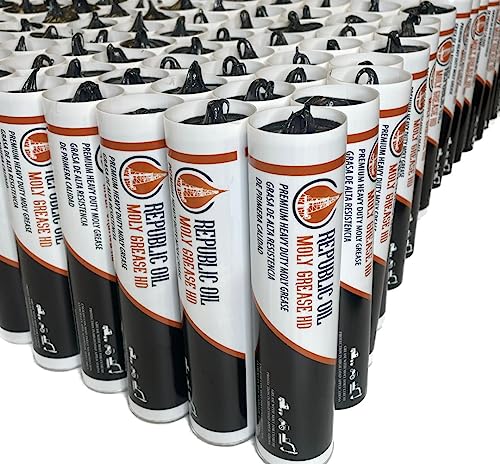 4 Boxes / 40 Tubes Premium 3% Moly #2 EP2 Heavy Duty Grease 10x14oz | Construction | Mining | Agriculture | Fifth Wheels | Moly Grease | Extreme Pressure | EP2 | Pins and Bushings - size: 40 x 14 oz Tubes