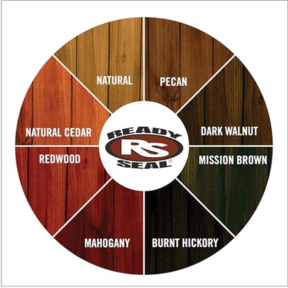 Ready Seal 7966104 5 gal Pail Exterior Wood Stain & Sealer, Light Oak - color: Light Oak, size: 5 Gallon