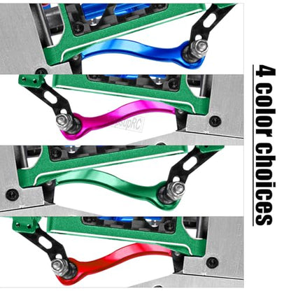 RC Aluminum Metal Turnbuckle Camber Links Toe Links with Rod Ends Steering Linkage Set Upgrade Parts for 1/18 LaTrax Teton,Desert Prerunner.Pink(Replace 7636) - color: Pink(7pcs)