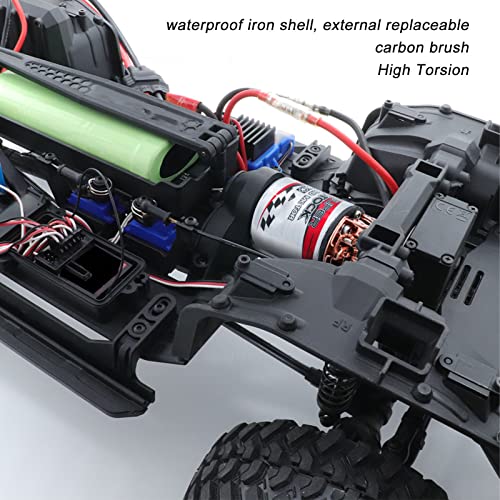 RC Motor 540 Brushed Water Proof Motor RC Car Boat Shaft 3.175mm for 1:10 Remote Control Crawler Axial Scx10 I II III Short Truck Boat Aaccessories (17T) - style: 17T