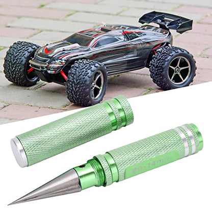 0-14mm Universal RC Reamer Hole Puncher with Aluminum Alloy Handle, Curved Scissor Drills Set for RC Car Truck Drone Body Shell Mounting (Green) - color: Green