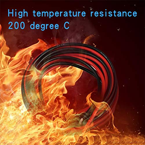 BNTECHGO 16 Gauge Silicone Wire red and Black Each 5ft Flexible 16 AWG Stranded Tinned Copper Wire - size: 10 feet