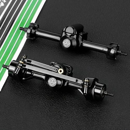 SCX30 Axles with Steel Gears for SCX30 Upgrade Parts | Front and Rear Metal Axles For Axial 1/30 RC Crawler