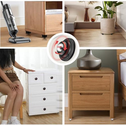 Self Adhesive Caster Wheels for Furniture,Storage Box,Trash Can,PC Stainless Steel Universal Pulley 360 Degree Rotating Adhesive Caster Wheels 1 Inch Low Profile Swivel Wheels White 4 Pack - style: White【1 inch】