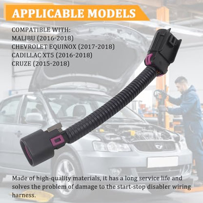 Car Engine Start Stop Deactivating Wiring Harness, Vehicle Start & Stop Disable/Eliminator/Delete/Disabler Wire Harness, Auto Replace Accessory, Compatible with XT5 Equinox Malibu (Large) - color: Large